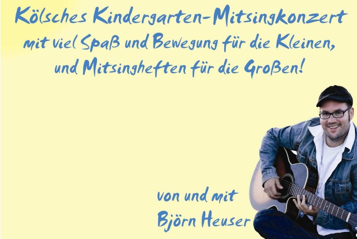 Werbung für ein Kindergartenkonzert von Björn Heuser