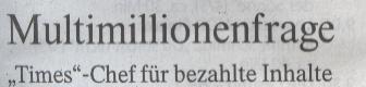FAZ, 20.05.2010, Titel: Multimillionenfrage