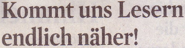 Kölner Stadt-Anzeiger, 08.05.2010, Titel: Kommt uns Lesern endlich näher