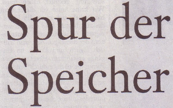 Frankfurter Allgemeine Sonntagszeitung, 17.04.11, Titel: Spur der Speicher