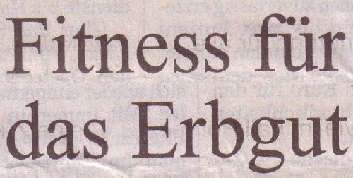 Süddeutsche Zeitung, 07.03.12, Titel:  Fitness für das Erbgut