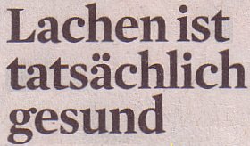 Kölner Stadt-Anzeiger, 07.05.12: Lachen ist tatsächlich gesund